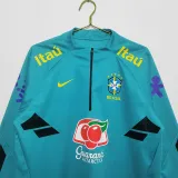 22/23 Brazil Lake Blue Half Pull Top
