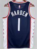 2018/2019 Clippers HARDEN #1 Dark Blue City Edition Top Quality Hot Pressing NBA Jersey