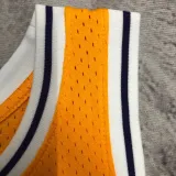 1997 LAKERS O’NEAL #34 Yellow Retro Top Quality Hot Pressing NBA Jersey(圆领)