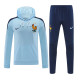 24/25 France White Blue Hooded  Tracksuit