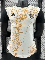 24/25 Argentina White and Black Special Edition  Player Version Soccer Jersey