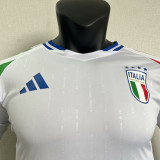 24/25 Italy Away Long Sleeve Player Version Soccer Jersey(长袖)