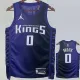 23/24 Kings MONK #0 Purple Top Quality Hot Pressing NBA Jersey (Trapeze Edition)飞人版