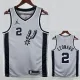 20/21 Sa Spurs LEONARD #2 Grey Flying Man Edition Top Quality Hot Pressing NBA Jersey(飞人）