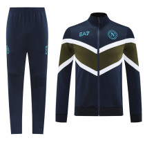 24/25 Napoli Royal Blue &Green Jacket Tracksuit#02