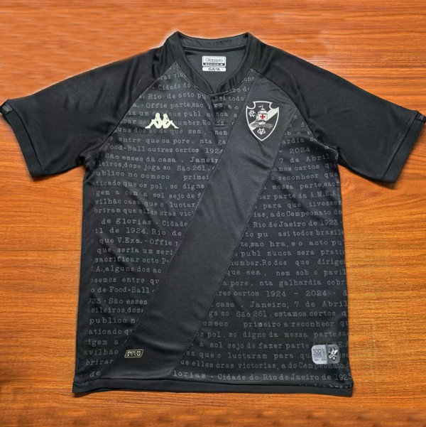 24/25 Vasco da Gama Black 100th Anniversary Edition Fans Soccer Jersey