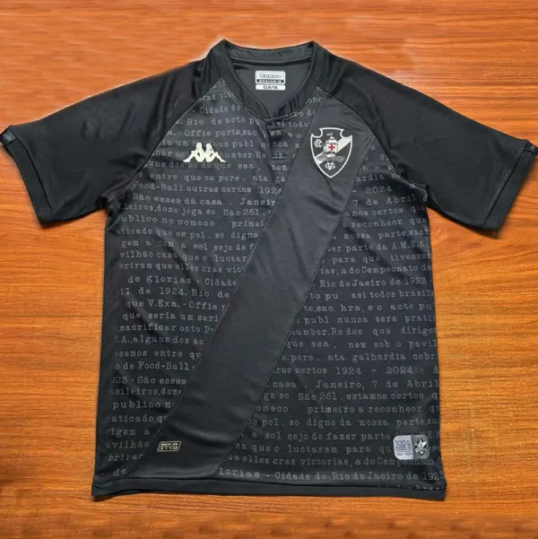 24/25 Vasco da Gama Black 100th Anniversary Edition Fans Soccer Jersey
