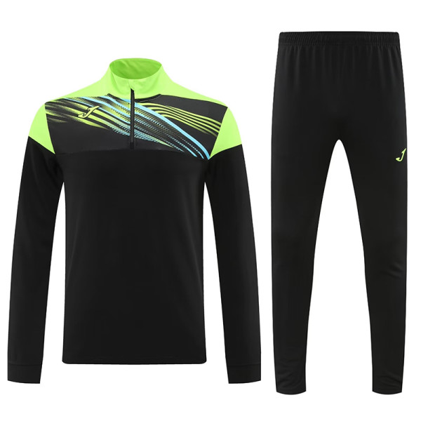 24/25 JO Black&Green Half Zipper Sportswear # 810黑绿色(半拉链)