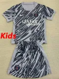 24/25  PSG Grey Goalkeeper Kids Soccer Jersey(儿童）