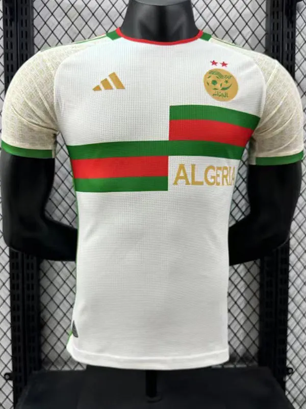 24/25 Algeria White Green Player Version Soccer Jersey