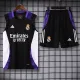 24/25 RMA Black(Purple Shoulders) Tank top and shorts suit(黑色紫肩）