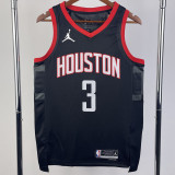23/24 Rockets PORTER JR. #3 Black Top Quality Hot Pressing NBA Jersey (Trapeze Edition)飞人版