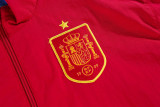 2023 Spain Blue & Red Double Sided Windbreaker (双面风衣)(刺绣)