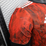 25/26 Man Utd Maroon Special Edition Player Version Soccer Jersey(黑圆领）