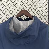 2024 New Jordon Grey Blue  Windbreaker(蓝灰、连帽）