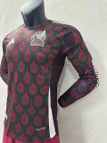 24/25 Mexico Home Long Sleeve  Player Version Soccer Jersey(长袖球员)