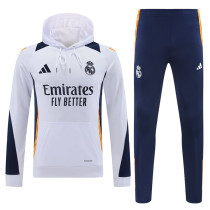 24/25 RMA White Hooded  Tracksuit(白色宝蓝裤）