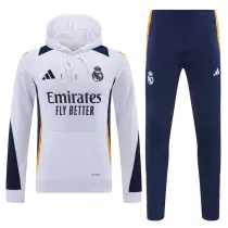 24/25 RMA White Hooded  Tracksuit(白色宝蓝裤）