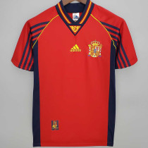 1998 Spain Home Retro Soccer Jersey