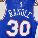 21/22 KNICKS RANDLE #30 Blue Top Quality Hot Pressing NBA Jersey (Trapeze Edition) 飞人版