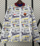 2024 BAR White Graffiti&Red Blue  Sided Windbreaker (双面风衣)