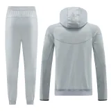 24/25 NM07 Grey Hooded Jacket Tracksuit