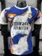 25/26 RMA White and Blue Puzzle Player Version Soccer Jersey