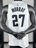24/25 Nuggets MYRRAR #27 White City Edition Top Quality Hot Pressing NBA Jersey
