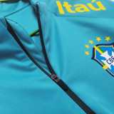 22/23 Brazil Lake Blue Half Pull Top