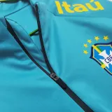 22/23 Brazil Lake Blue Half Pull Top