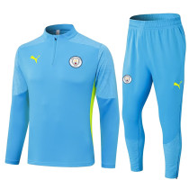24/25 Man City Sky Blue Half Pull Tracksuit  (半拉链)