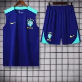 24/25  Brazil Blue Tank top and shorts suit
