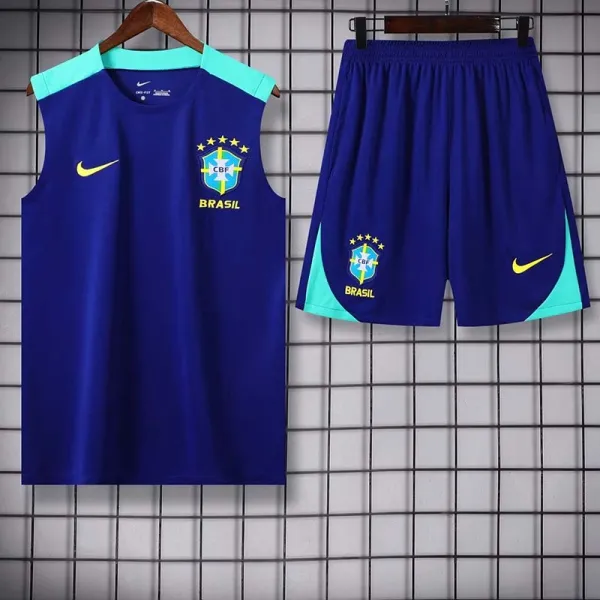 24/25  Brazil Blue Tank top and shorts suit