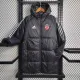 23/24 Bayern Black Hooded Cotton Coat White Edge (白色边) 棉衣