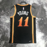 22/23 HAWKS YOUNG #11 Black City Edition Top Quality Hot Pressing NBA Jersey