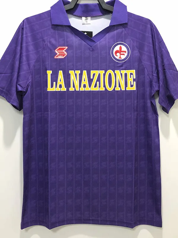 1989/1990 Fiorentina Home Retro Soccer Jersey