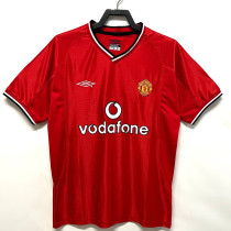 2000/2002 Man Utd Home Retro Soccer Jersey