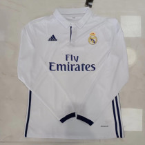 2016/2017 RMA Home Long Sleeve Retro Soccer Jersey (长袖)