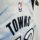 24/25 TIMBERWOLVES TOWNS #32 White City Edition Top Quality Hot Pressing NBA Jersey