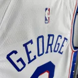 22/23 76ERS GEORGE  # 8 White Home Top Quality Hot Pressing NBA Jersey主场