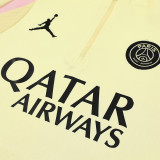 24/25  PSG Beige Player version Half Pull Tracksuit  (球员版、半拉链)