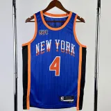 23/24 KNICKS ROSE #4 Blue City Edition Top Quality Hot Pressing NBA Jersey