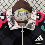 2024 Man Utd Black& White Graffiti& Double sided Windbreaker (双面风衣)
