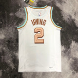22/23 Cleveland Cavaliers IRVING #2 White City Edition Top Quality Hot Pressing NBA Jersey