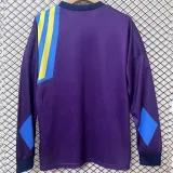 1992/1993 Man Utd Purple Goalkeeper Long Sleeve Retro Soccer Jersey