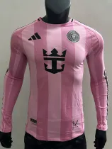 25/26 Inter Miami Home  Long Sleeve Player Version Soccer Jersey