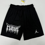 24/25 N48 JOR Black Breathable Sports  shorts(带孔、前带图标)