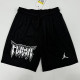 24/25 N48 JOR Black Breathable Sports  shorts(带孔、前带图标)