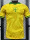24/25 Brazil Yellow Wavy Pattern Special Edition  Player Version Soccer Jersey