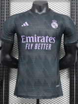 24/25 RMA Grey Black Special Edition Player Version Soccer Jersey